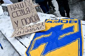 Rally for Ukrainian POWs in Lviv